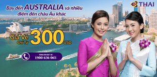 Đặt vé máy bay khuyến mại hãng Thai Airways